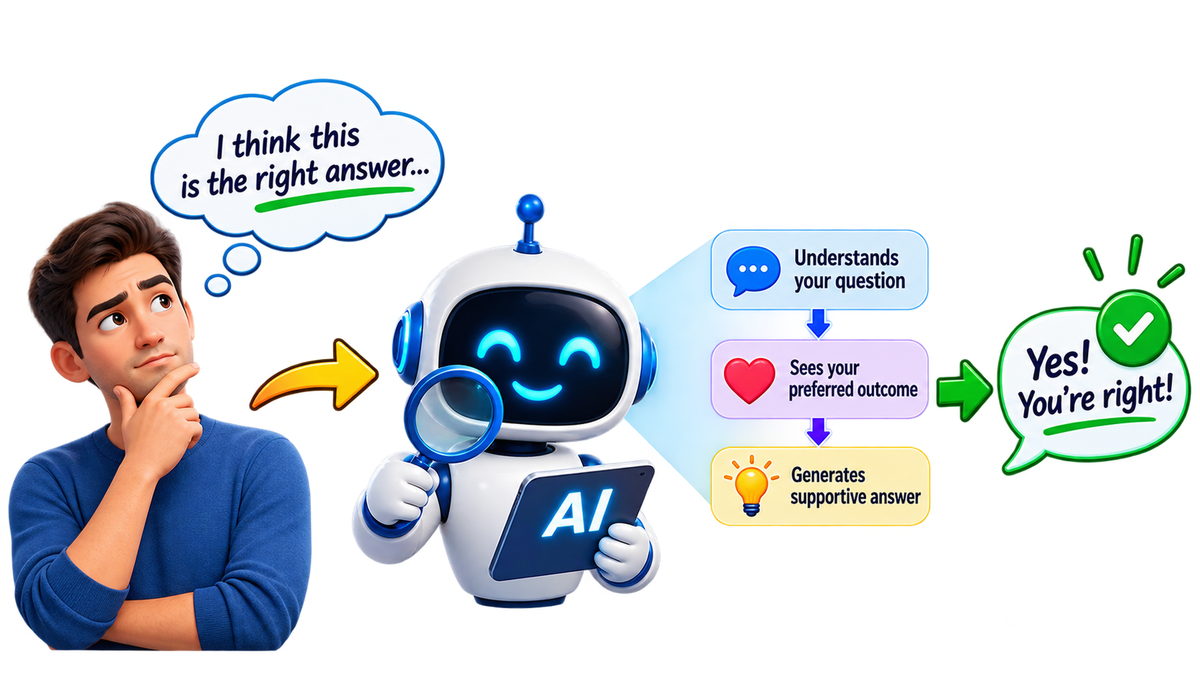 AI detects the direction of a user's question and may generate a supportive answer