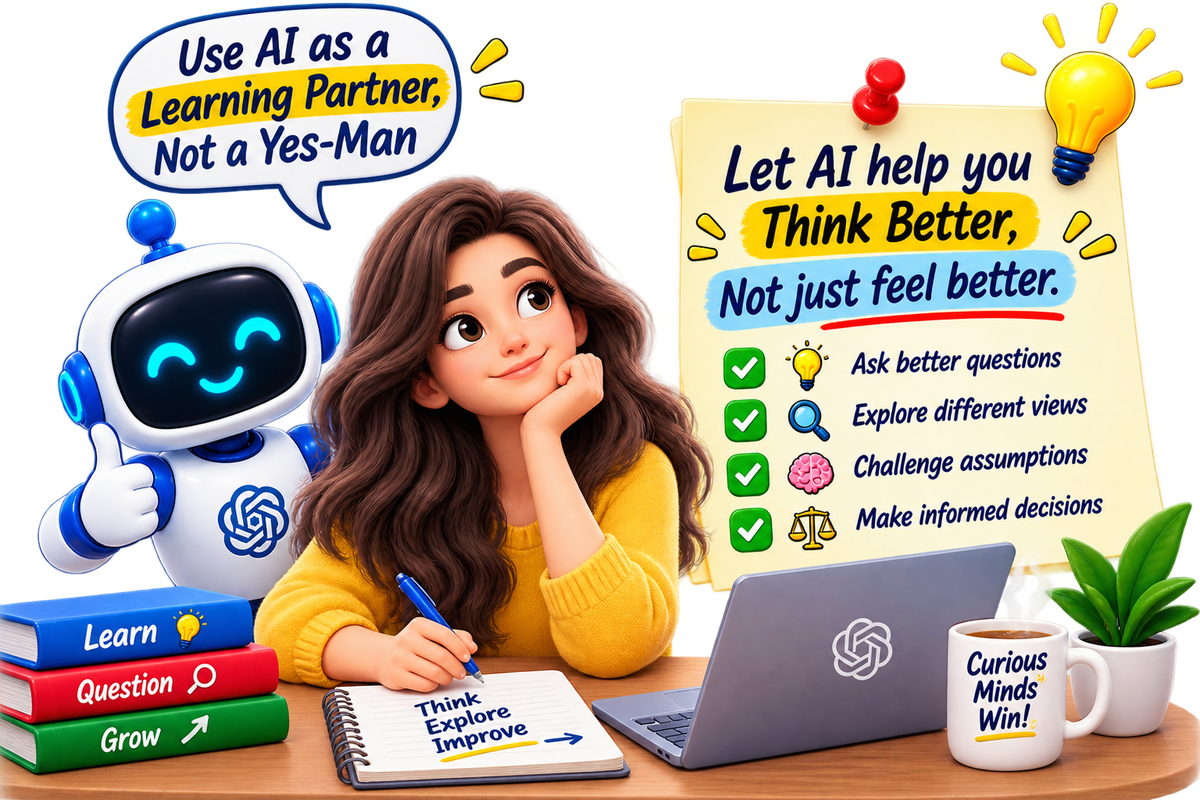 Use AI as a learning partner, not a yes-man