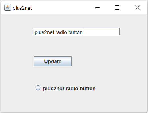 Managing Label of JRadioButton