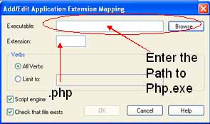 Add / Edit Application extension mapping