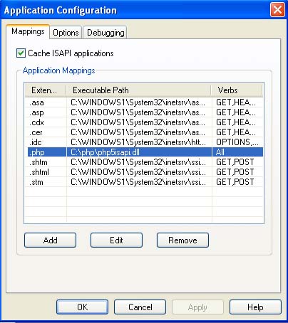Application configuration