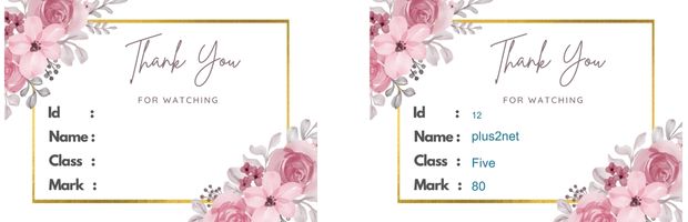 Text from List over an Image