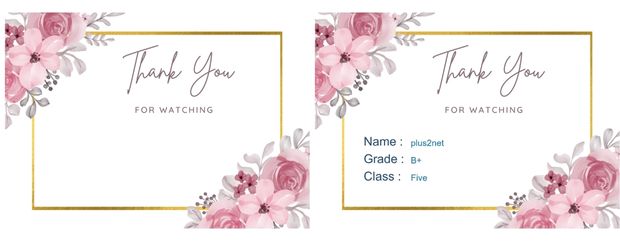 Certificate with text by using blank Template