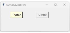 state attribute to disable a button in Tkinter