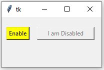 Enable or disable button by click event 