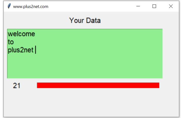 Adding Progressbar to Text counter 